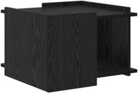 vidaXL Salontafel Zwart eiken 50,5 x 50 x 33 cm Bewerkt hout