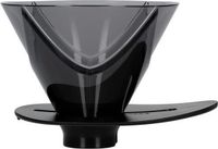 Hario MUGEN V60 Dripper Plastic Zwart Transparant