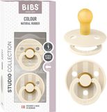 BIBS Colour Fopspeen - 0-6 mnd - 2-pack - Ronde - Ivory/Vanilla