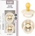 BIBS Colour Fopspeen - 0-6 mnd - 2-pack - Ronde - Ivory/Vanilla