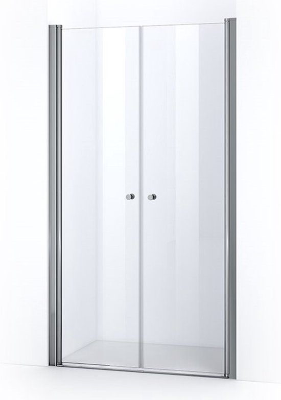 Maxaro Zircon Comfort Douchedeur | 115 cm Chroom Helder glas Pendeldeur