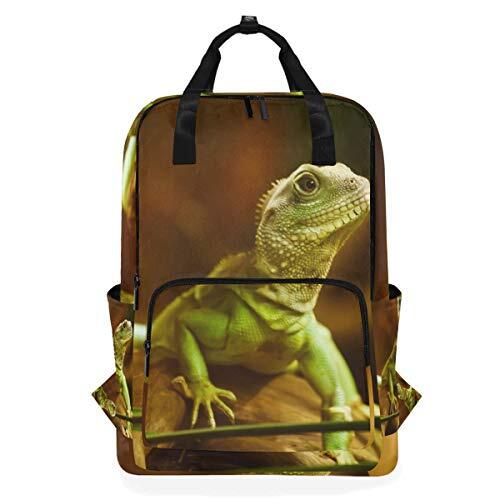 MONTOJ Travel Rugzak Leuke Kleine Groene Lizard School Rugzak