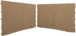 QUICK STAR 2 zijpanelen met RV 300x195cm voor paviljoens 3x3m zijwand beige RAL 1001