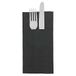 Garcia de Pou 50 stuks - servetten Canguro 'Ecolabel - Double Point' 18 g/m², 39 x 40 cm, zwart tissue