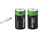 VOLTCRAFT Pile rechargeable D (mono) Li-ion 6000 mAh 1.5 V 2 pièce(s)