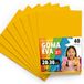 OFITURIA EVA-rubber voor school- en creatieve projecten, kleurrijke schuimplaten voor doe-het-zelfprojecten, kunst, kinderdecoratie, scrapbooking, kunsthandwerk, 20 x 30 cm (geel, 40 stuks)