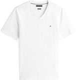 Tommy Hilfiger Heren T-shirt met korte mouwen Essential Tee met V-hals, Wit (wit), XS
