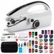 Machine à coudre portable pour débutants, avec accessoires, double alimentation