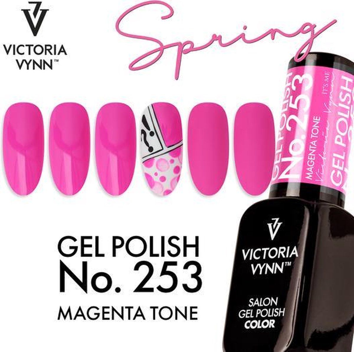 VICTORIA VYNN™ Victoria Vyn Gellak - Gel Nagellak - 253 Magenta Tone - 8 ml. - Roze