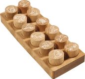 COLOP WOODIES Stempelset – 12 houten stempels met motieven