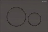 Geberit Sigma20 Bedieningsplaat - Zwart - RVS - 2-Toets