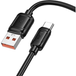 HOCO X115 Câble de données et de chargement USB-A - USB-C, 100W, 1m, Noir