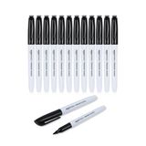 Amazon Basics Permanent markers, zwart, set van 12