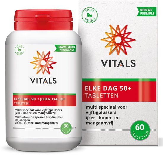 Vitals Elke Dag 50+ - 60 tabletten - multivitamine