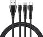 Mcdodo Câble USB vers USB-C / Lightning / Micro USB 3-en-1, 1 mètre, Noir