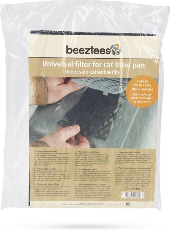 Beeztees Filter - Kattenbak - Universeel - 20x30 cm zwart