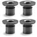 cyclingcolors Set van 4 in hoogte verstelbare meubelpoten, zwart, 15 mm ± 3 mm, in hoogte verstelbare schroeven