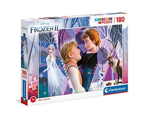 Clementoni Disney Frozen 2-180 stukjes puzzel voor kinderen, gemaakt in Italië, vanaf 7 jaar 29309