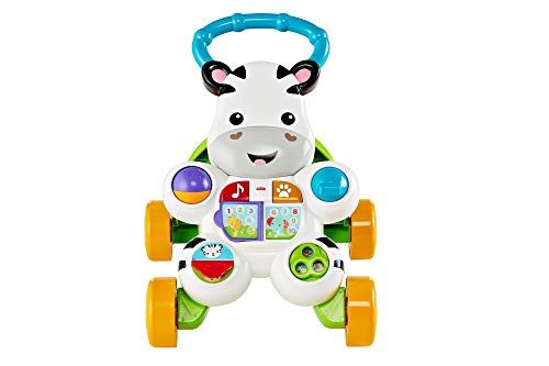 Fisher-Price Lern mit mir Zebra loopwagen - muzikaal activiteits- en loopspeelgoed (Franse versie)