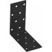 Domax connecteur angulaire en acier noir, 80 x 80 x 40 mm