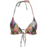 Pieces Dames zwemkleding top Amanda Oranje Gebloemd Mouwloos