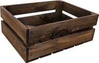 Creative Deco Houten Kist Bruin | 40 x 30 x 15 cm | Houten Mand Ideaal voor Opslag Cadeau Decoratie DIY | voor Documenten Speelgoed Gereedschap