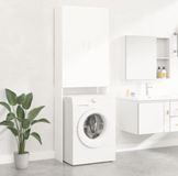 Merkloos Wasmachine Ombouw - Wasmachine Meubel - Wasmachine Kast - Wit