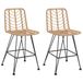 VidaXL Tuinstoel Terras Polyethyleen, Polyrattan, Staal