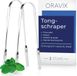 Tongschraper Brolutions SPRL U-vormige tongreinigerset 2 eenheden Zilver