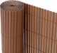 Merkloos Inktraspelgordijn PVC voor Balkon en Tuin - Wind- en Zonwering Bruin