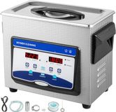VEVOR Ultrasoonreiniger, 3 liter, ultrasoonapparaat voor het reinigen van sieraden, digitaal ultrasoon reiniger voor onderdelen, met verwarming, timer