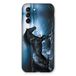 Beschermhoes Samsung Galaxy S21 Beschermhoes, Paarden Motief, Zwart