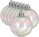 Decoris Boules de Noël - 48 pièces - 6 cm - Nacré Transparent - Plastique