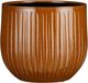 Mica Decorations - Pot de fleur - céramique - jaune ocre brillant - D25/H20 cm