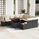 Maison Exclusive - Ensemble de jardin 9 pièces, polyrotin noir