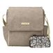 Petunia Pickle Bottom Boxy PEBBML58400 Sac à dos pour maman avec matelas à langer, gris (cuir gris mat), taille unique