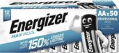 Energizer Max Plus AA Alkaline Batterijen - 50 Stuks