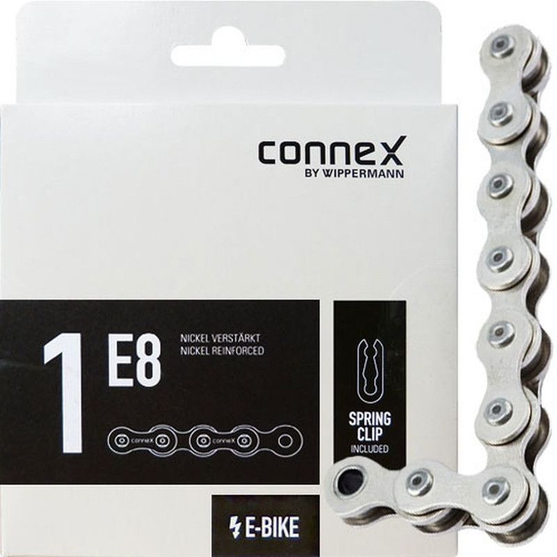 Wippermann Connex 1E8 Fietsketting 1/2"x1/8" Zilver