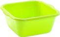 Plasticforte teiltje/afwasbak - vierkant - kunststof - 25 liter - 49 x 47 x 20 cm - groen