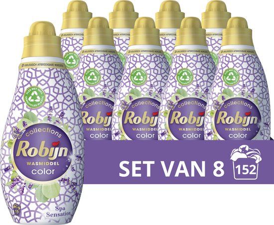 Robijn Klein & Krachtig Color Spa Sensation Vloeibaar Wasmiddel - 152 wasbeurten - Voordeelverpakking