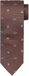 Cravate en soie à motif floral marron - Homme