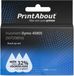 PrintAbout huismerk Tape 45805 (S0720850) Rood op wit geschikt voor Dymo