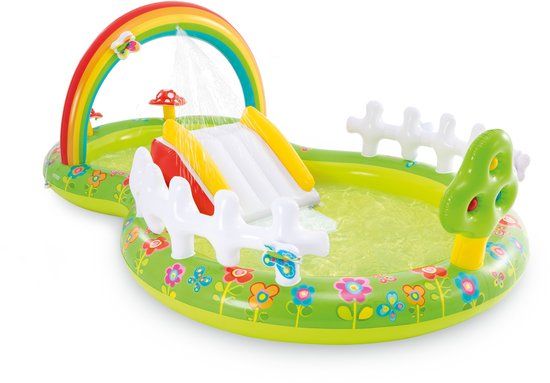 Intex My Garden Opblaaszwembad met glijbaan - 290 x 180 x 104 cm