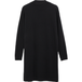 COMMA Robe en maille avec col montant et détails côtelés femme