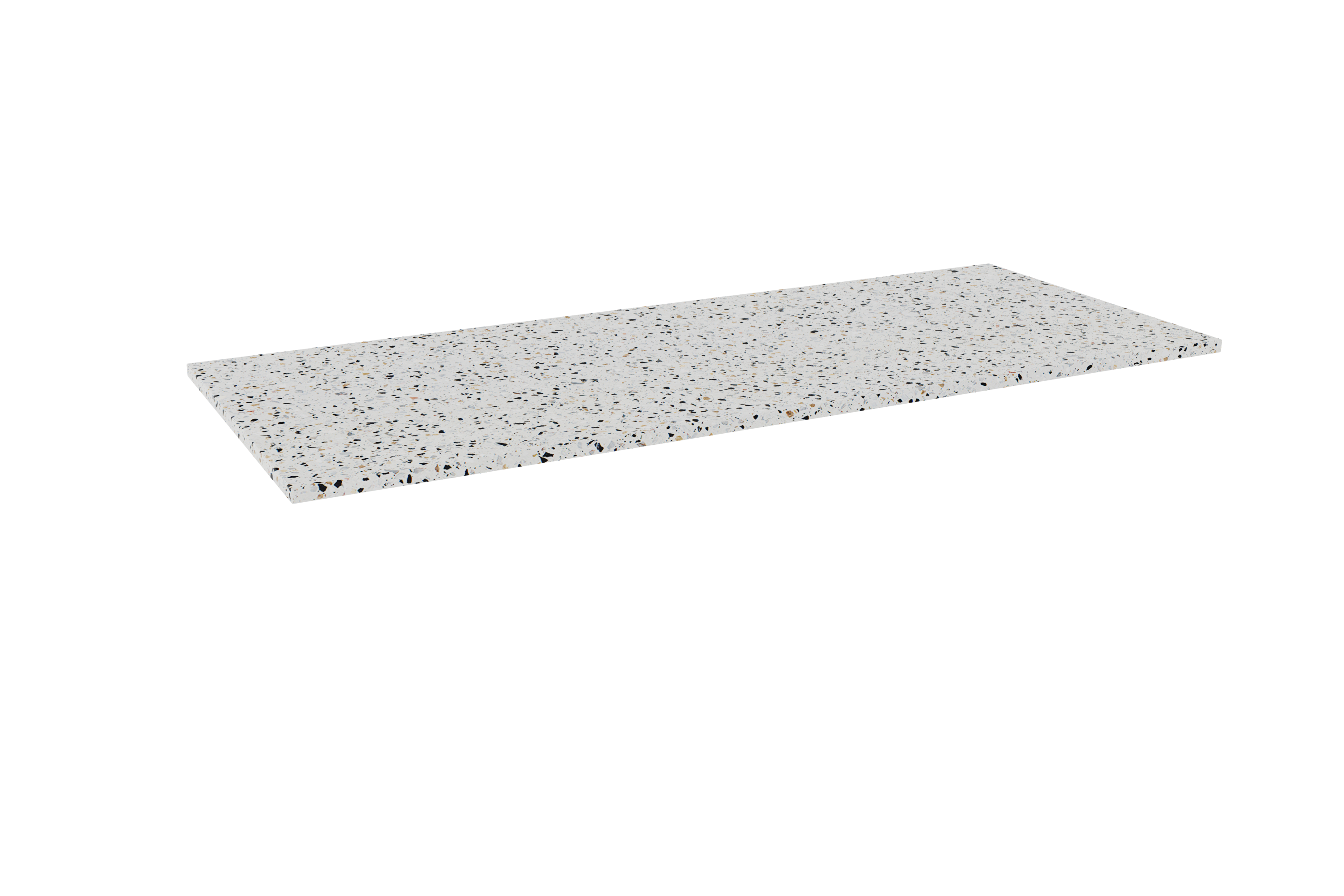 Balmani Stretto enkel of dubbel tablet Bianco Nero terrazzo 135 x 55,5 cm