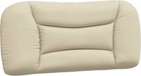 vidaXL Hoofdbordkussen - 90 cm - Stof - Crèmekleurig