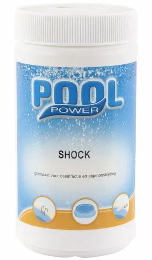 Pool Power Shock 55/G 1 kg - Zwembad Desinfectiemiddel
