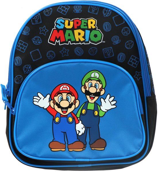 Undercover Rugzak met Voorvak Super Mario Blauw