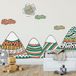 Ambiance Sticker Muurstickers voor kinderen - Decoratie voor de babykamer - Gigantische muursticker voor kinderen, Scandinavische bergen, ACHIKA - 40x60cm