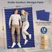 Ultralight inflatable double air mattress for 2 people - Navy blue (including pump bag)